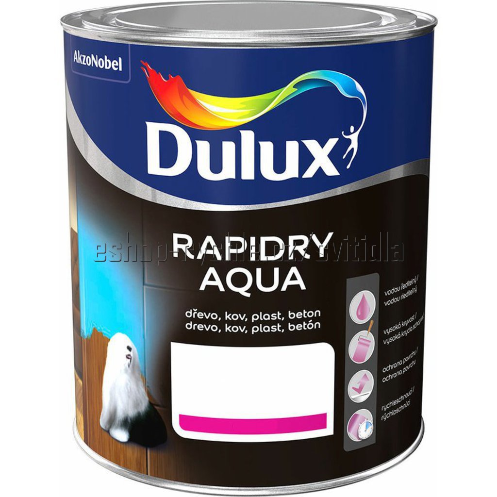 dulux rapidry aqua/šedá 2,5L