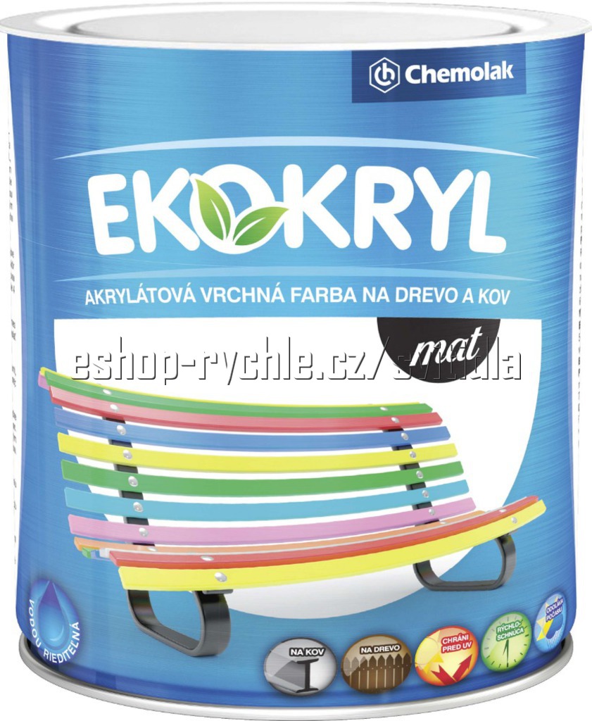 ekokryl mat/0,6l černá