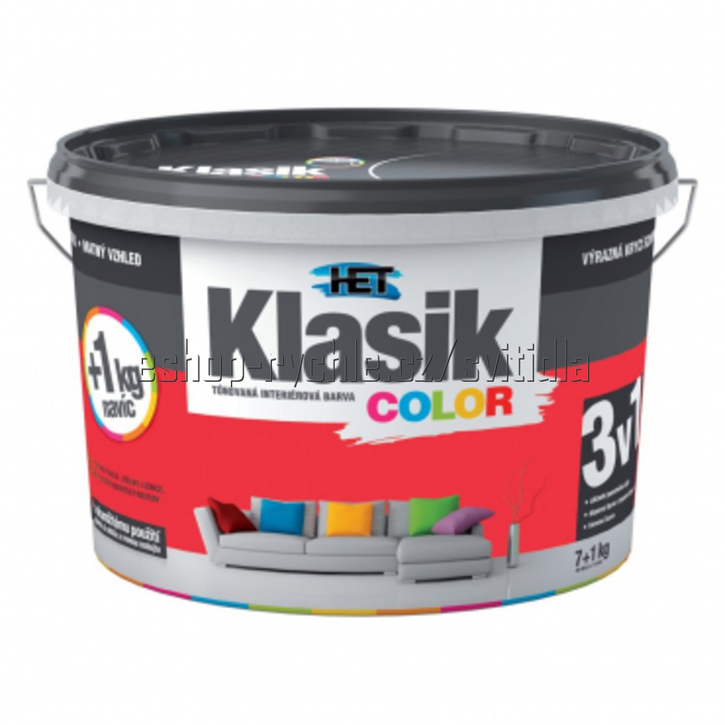 HET Klasik color červená 0847 7+1kg