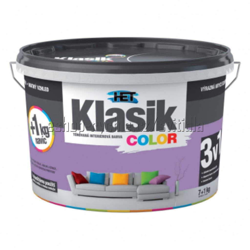 HET Klasik color fialový 0347 7+1kg