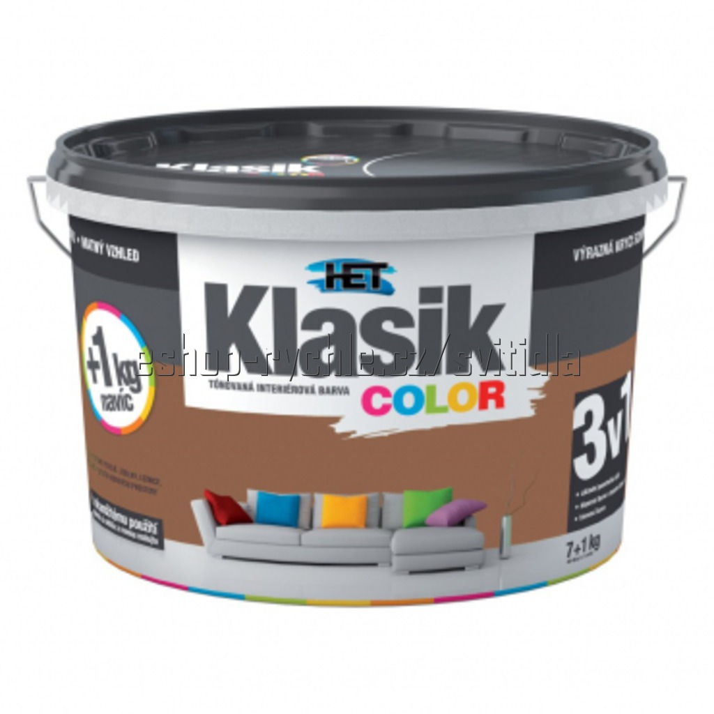 HET Klasik color hnědý 0277 7+1kg