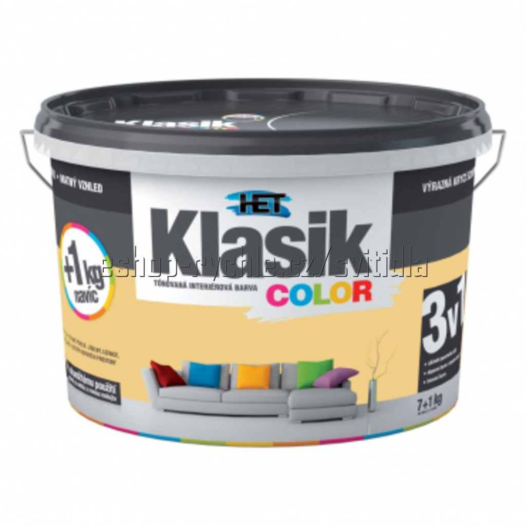 HET Klasik color žlutooranžová 0637 7+1kg